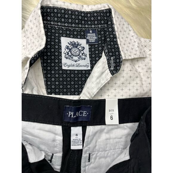 English Laundry/ Children’s Place button down short set sz - Picture 2 of 6